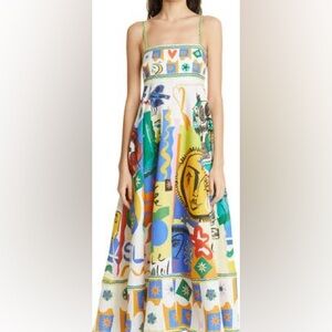 Colorful Abstract Print Dress
